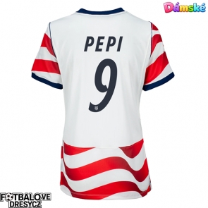 Spojené státy Ricardo Pepi #9 Dámské Domácí Dres MS 2026 Krátký Rukáv